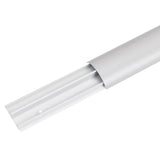 Maclean - Kabelgot - Kabelbeschermer - Kabelhoes - Aluminium kabelafdekstrip - 62x20x750mm, zilver, MC-814 S