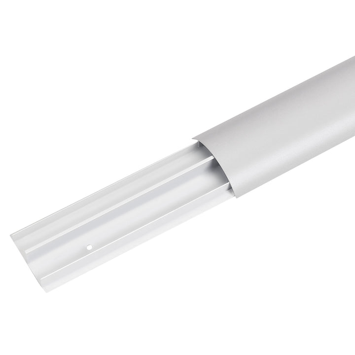 Maclean - Kabelgot - Kabelbeschermer - Kabelhoes - Aluminium kabelafdekstrip - 62x20x750mm, zilver, MC-814 S