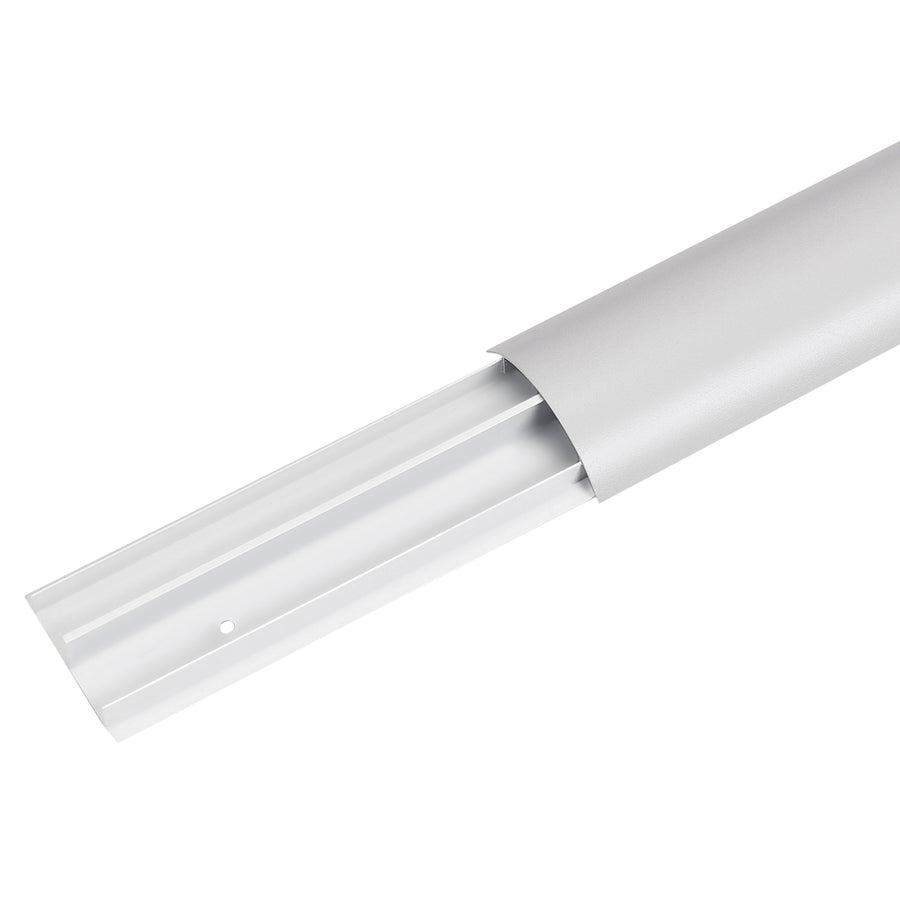 Maclean - Kabelgot - Kabelbeschermer - Kabelhoes - Aluminium kabelafdekstrip - 62x20x750mm, zilver, MC-814 S