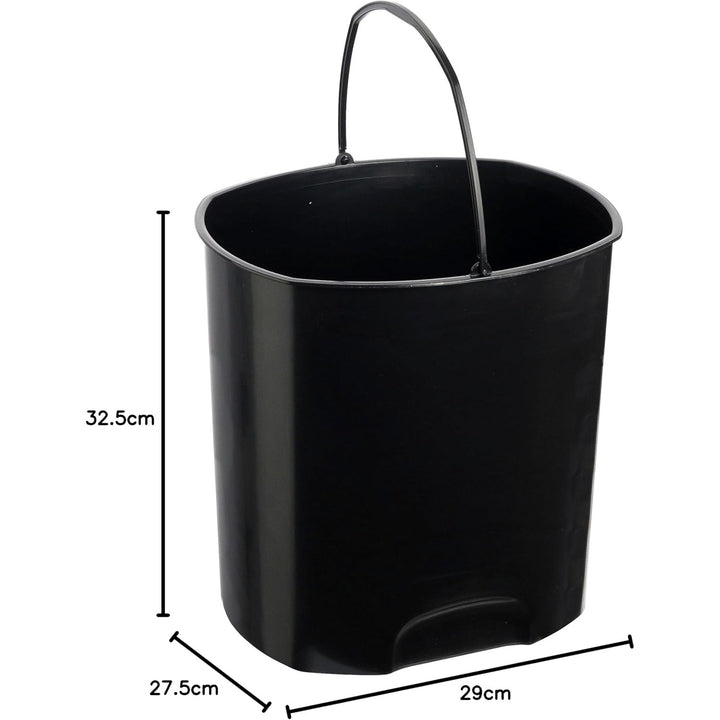 Keeeper afvalbak, met pedaal, 11 L, wit, Tjark