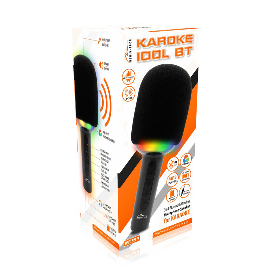 Karaokemicrofoon met Bluetooth-luidspreker KARAOKE IDOL BT Media-Tech MT399