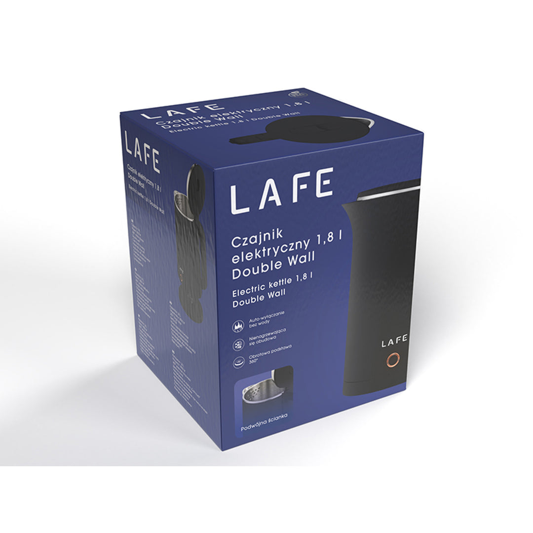 Lafe waterkoker, dubbelwandig, 1800W 1,8L, dubbelwandig