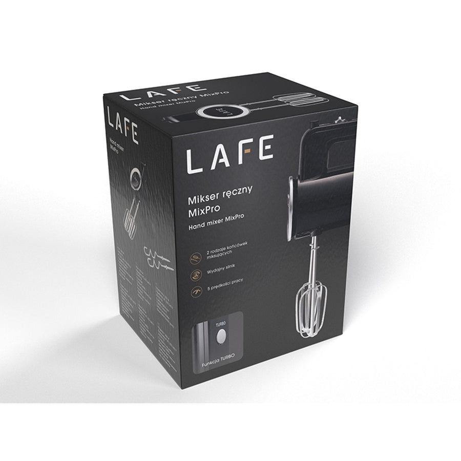 Lafe handmixer, 5 snelheden, Turbo-functie, 300W, MixPro