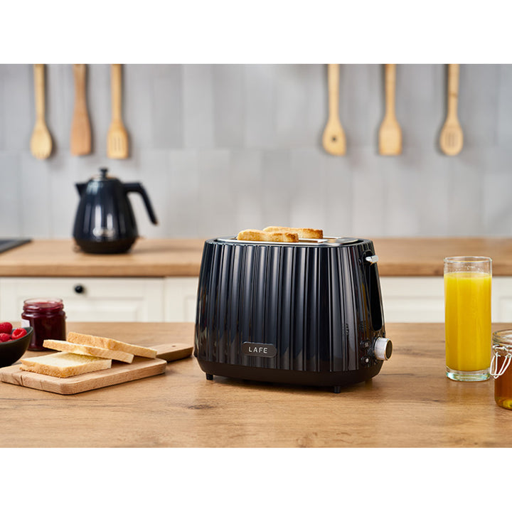 Lafe broodrooster, 7-traps toastregeling, max. 1080W, zwart, Modern