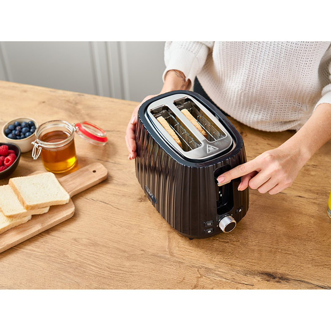 Lafe broodrooster, 7-traps toastregeling, max. 1080W, zwart, Modern