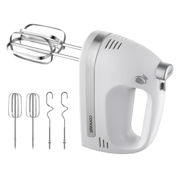 Concept handmixer, 5 snelheden, Turbo-functie, 500 W, wit, SR3390