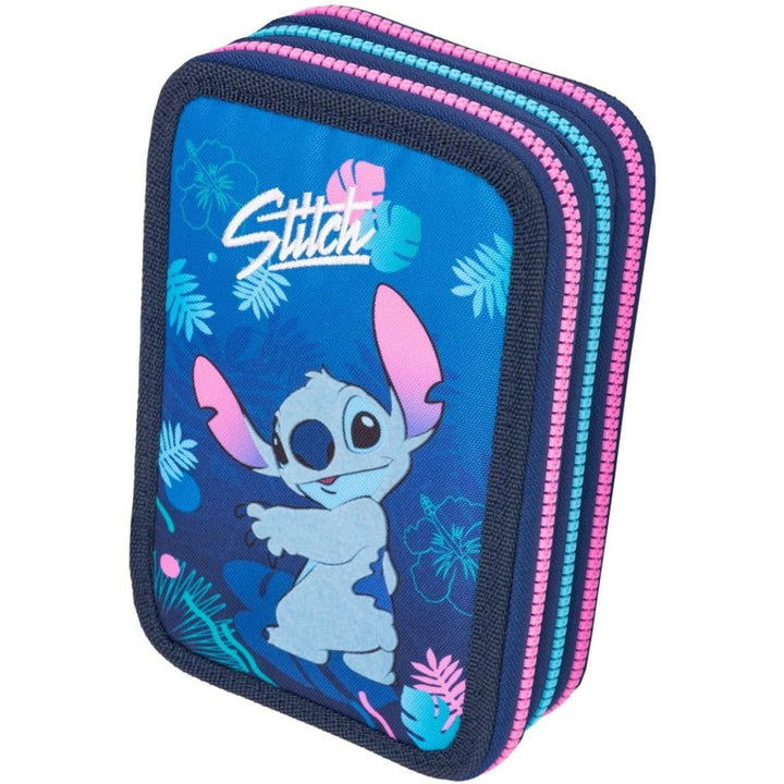 CoolPack pennenetui met drie compartimenten en accessoires JUMPER 3 STITCH