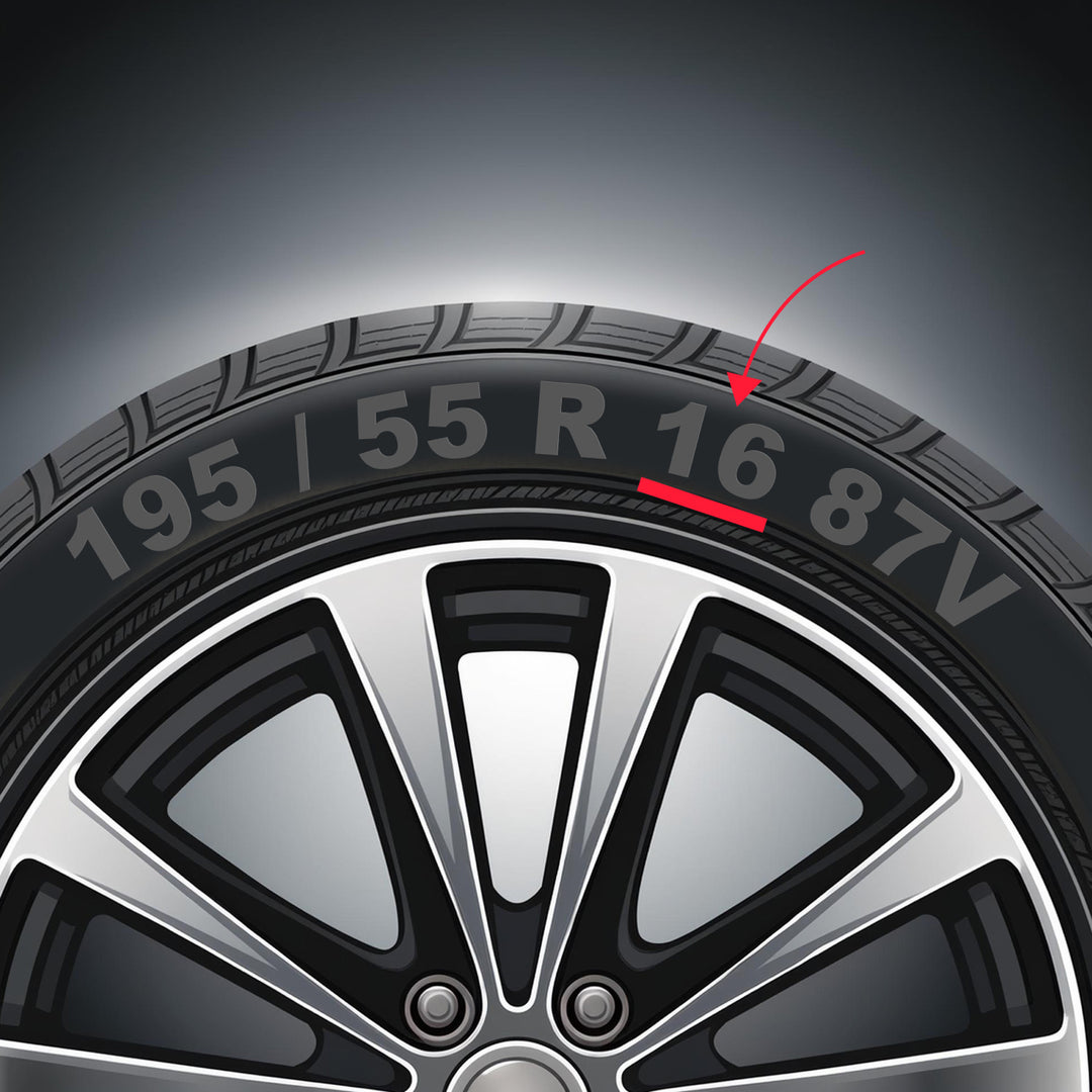 Universele wieldop 16'' NRM Sterk zwart vastgedrukt 1 stuk