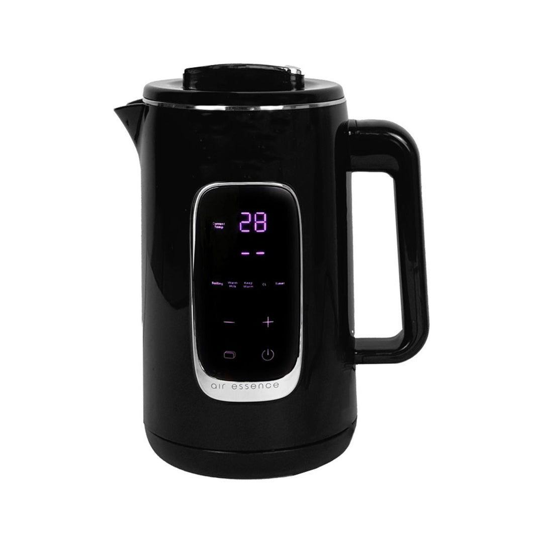 Air Essence LuminaTi Black MAX elektrische waterkoker met ontchlorings- en ontkalkingsfunctie, 2200W, inhoud 1,5L