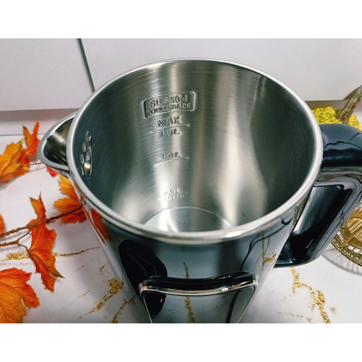 Air Essence LuminaTi Black MAX elektrische waterkoker met ontchlorings- en ontkalkingsfunctie, 2200W, inhoud 1,5L