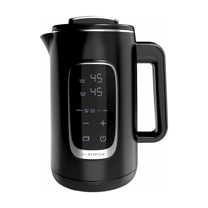 Air Essence LuminaTi Black MAX elektrische waterkoker met ontchlorings- en ontkalkingsfunctie, 2200W, inhoud 1,5L