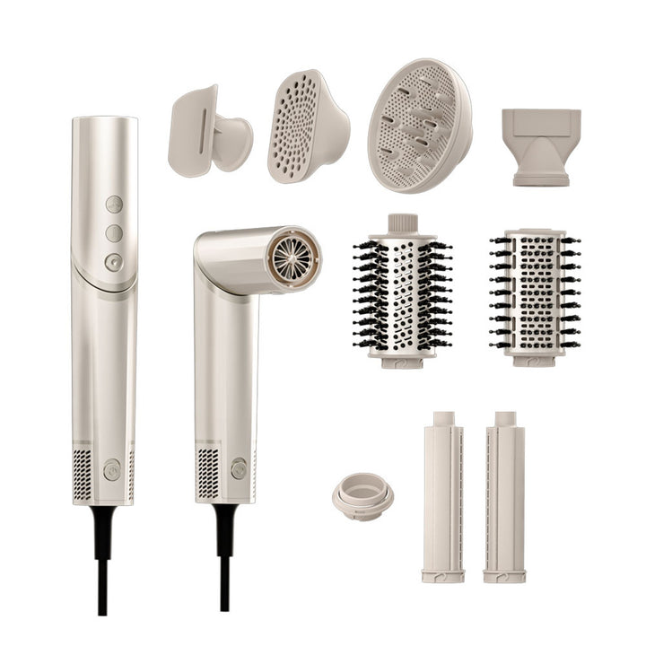 Air Essence haardroger, 8in1, 1500W, wit, Aurora
