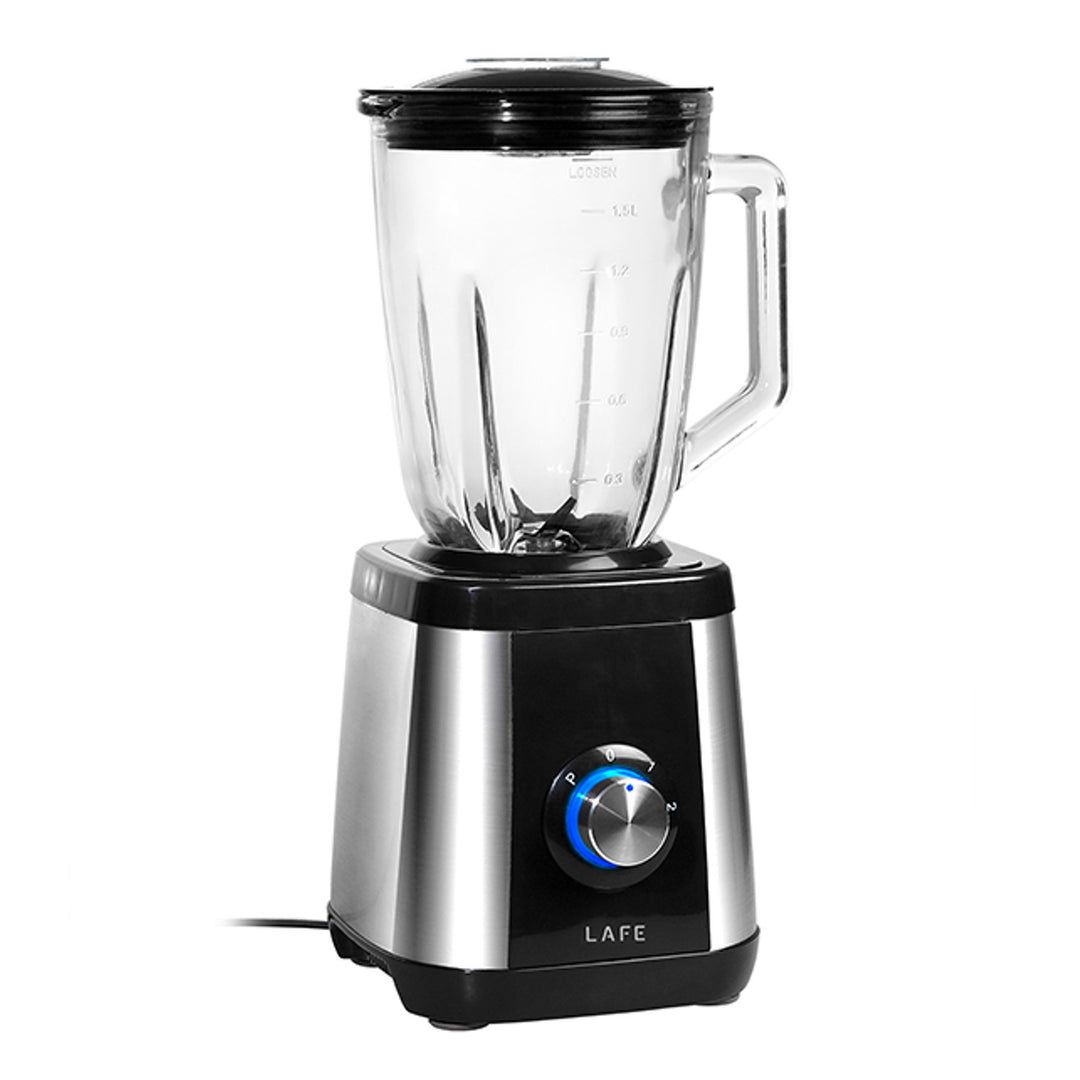 Lafe - Blender - Blender met glazen beker voor smoothies - Staafmixer - 2 snelheden - 600 W - Power Mix