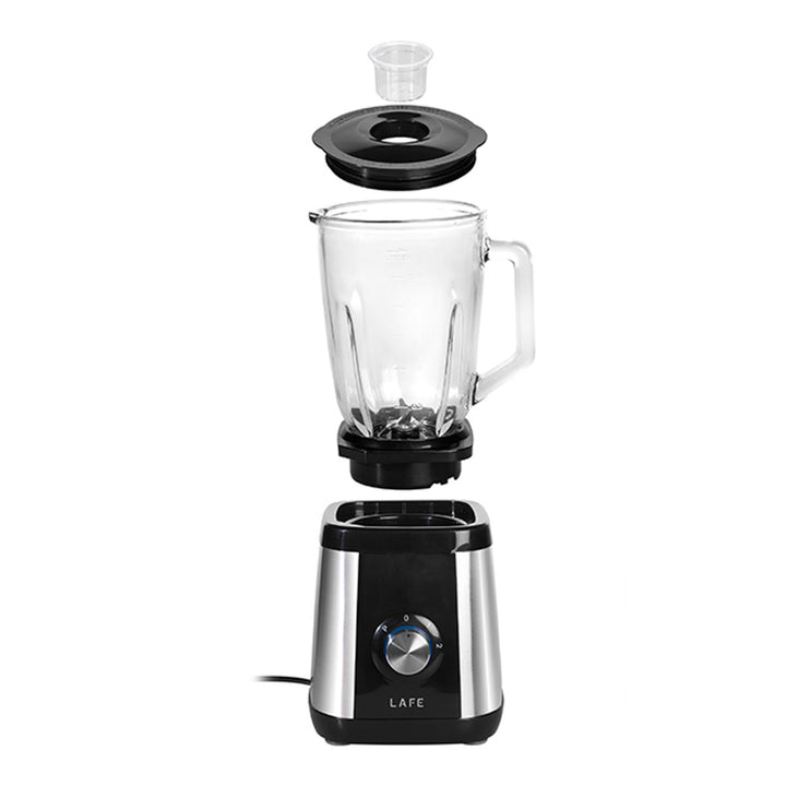 Lafe - Blender - Blender met glazen beker voor smoothies - Staafmixer - 2 snelheden - 600 W - Power Mix