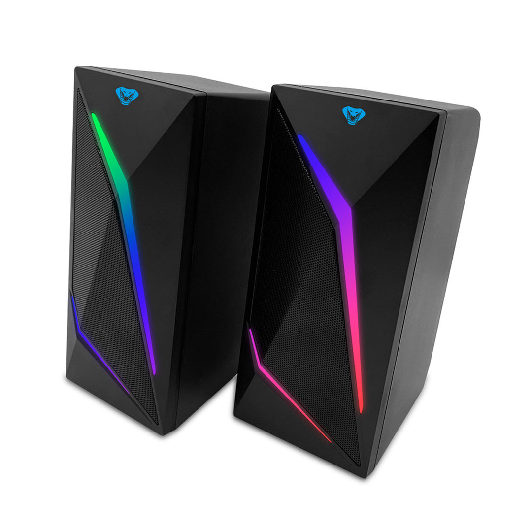 Gaming 2.0-luidsprekers met Bluetooth, kleurrijke RGB LED-achtergrondverlichting Media-Tech COBRA PRO URION 2.0 MT3172