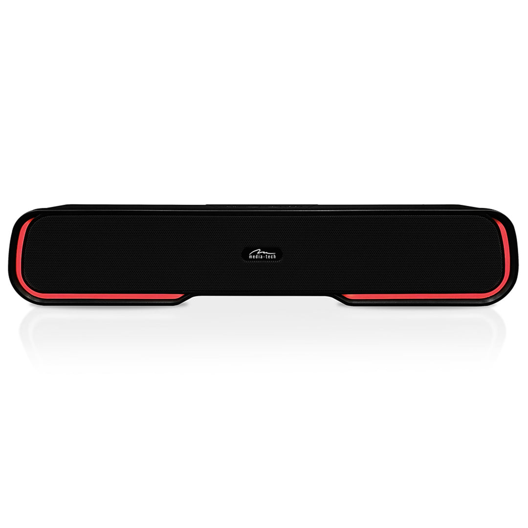 Draagbare Bluetooth-geluidsbalkluidspreker, meerkleurige RGB-achtergrondverlichting, RMS 10W, PMPO 450W, FM-radio, MP3. AUX, ingebouwde oplaadbare batterij, Media-Tech PHANTOM BT