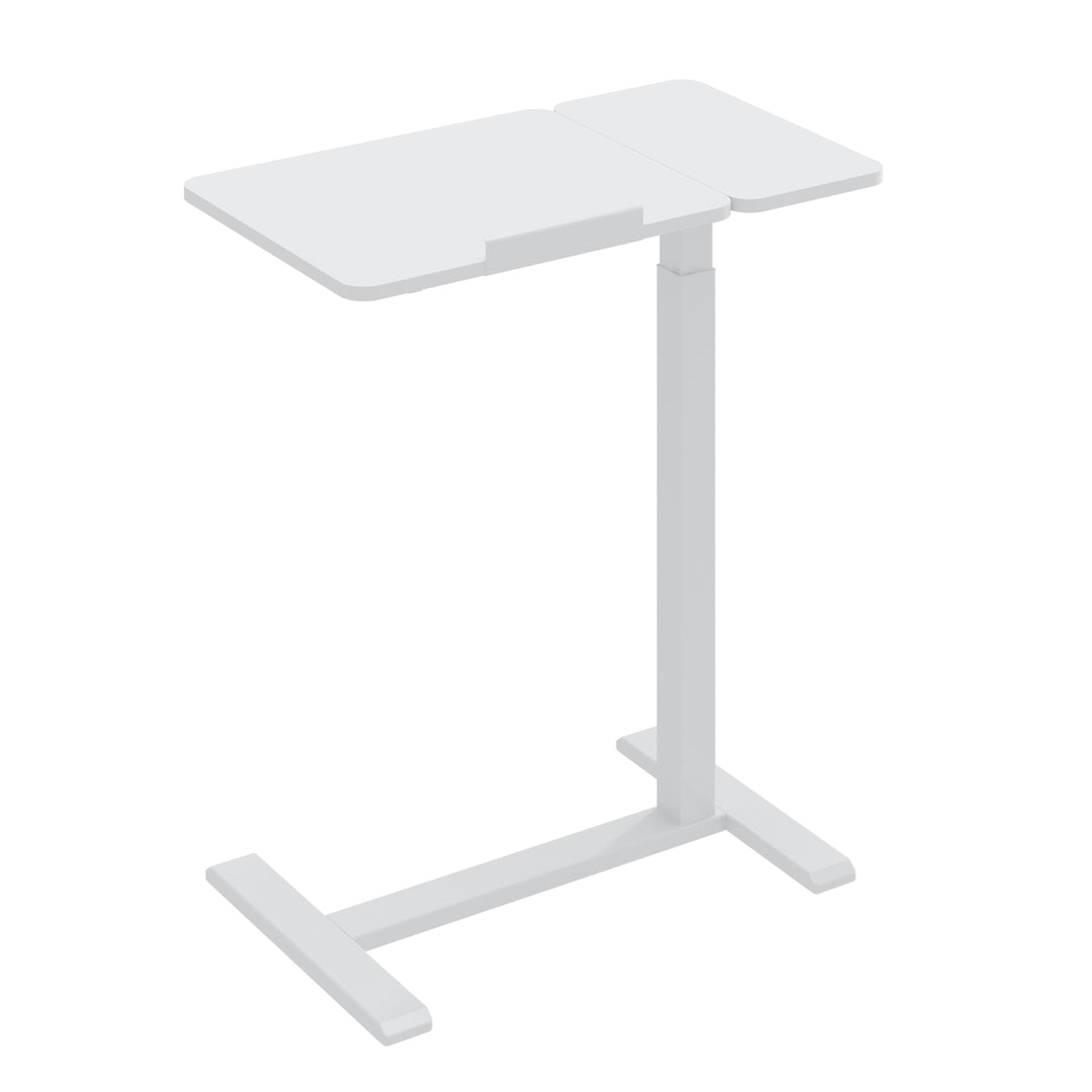 Verrijdbaar bureau/laptopstatief Maclean, wit, in hoogte verstelbaar 76-109cm, max. 30kg , MC-120 W