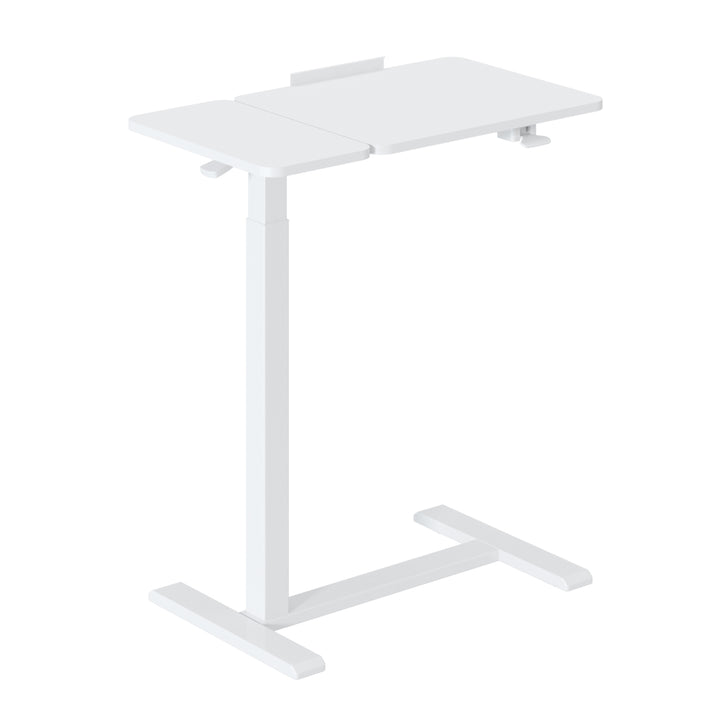 Verrijdbaar bureau/laptopstatief Maclean, wit, in hoogte verstelbaar 76-109cm, max. 30kg , MC-120 W
