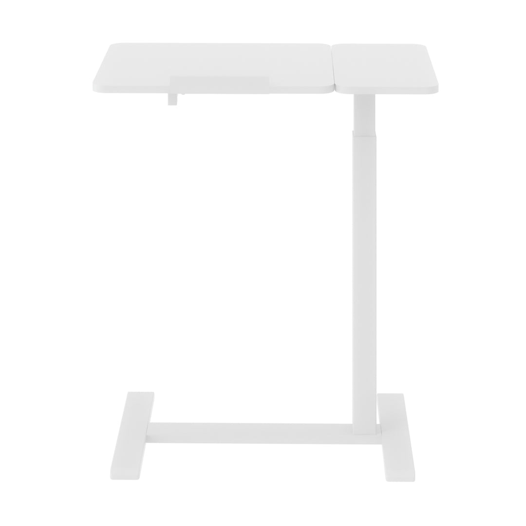 Verrijdbaar bureau/laptopstatief Maclean, wit, in hoogte verstelbaar 76-109cm, max. 30kg , MC-120 W