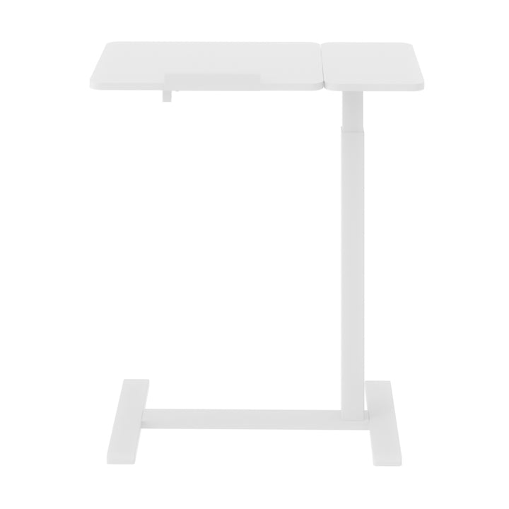 Verrijdbaar bureau/laptopstatief Maclean, wit, in hoogte verstelbaar 76-109cm, max. 30kg , MC-120 W