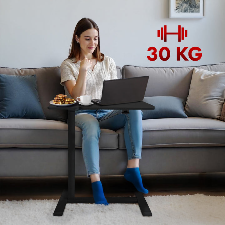 Maclean mobiele bureau-/laptopstandaard, hoogteverstelling 76-109 cm, max. 30 kg, MC-120B - Zwart
