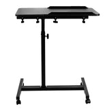 Verrijdbaar bureau/laptopstatief Maclean, zwart, in hoogte verstelbaar 59-89cm, max. 30kg , MC-121 B
