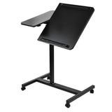 Verrijdbaar bureau/laptopstatief Maclean, zwart, in hoogte verstelbaar 59-89cm, max. 30kg , MC-121 B