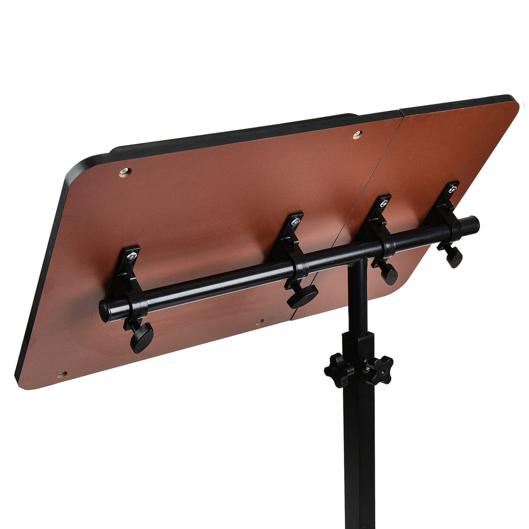 Verrijdbaar bureau/laptopstatief Maclean, wit, in hoogte verstelbaar 59-89cm, max. 30kg , MC-121 B