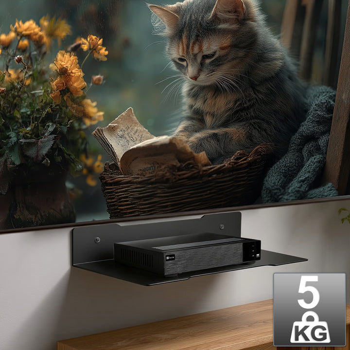 Maclean decoderwandplank, enkel, max. 5kg, staal, MC-122