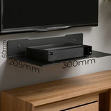 Maclean decoderwandplank, enkel, max. 5kg, staal, MC-122