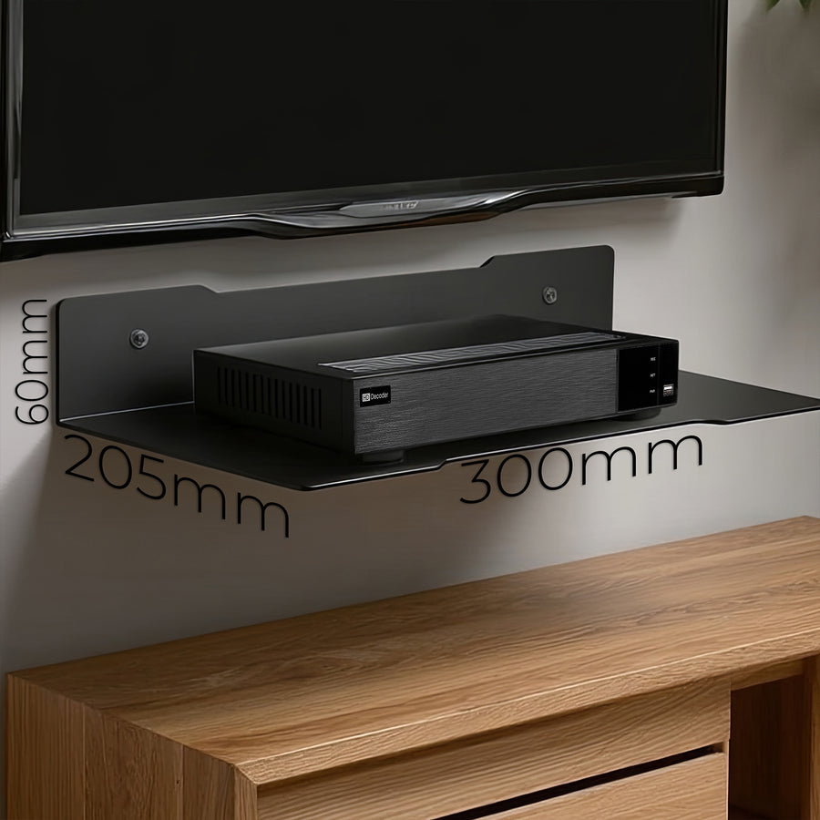 Maclean decoderwandplank, enkel, max. 5kg, staal, MC-122