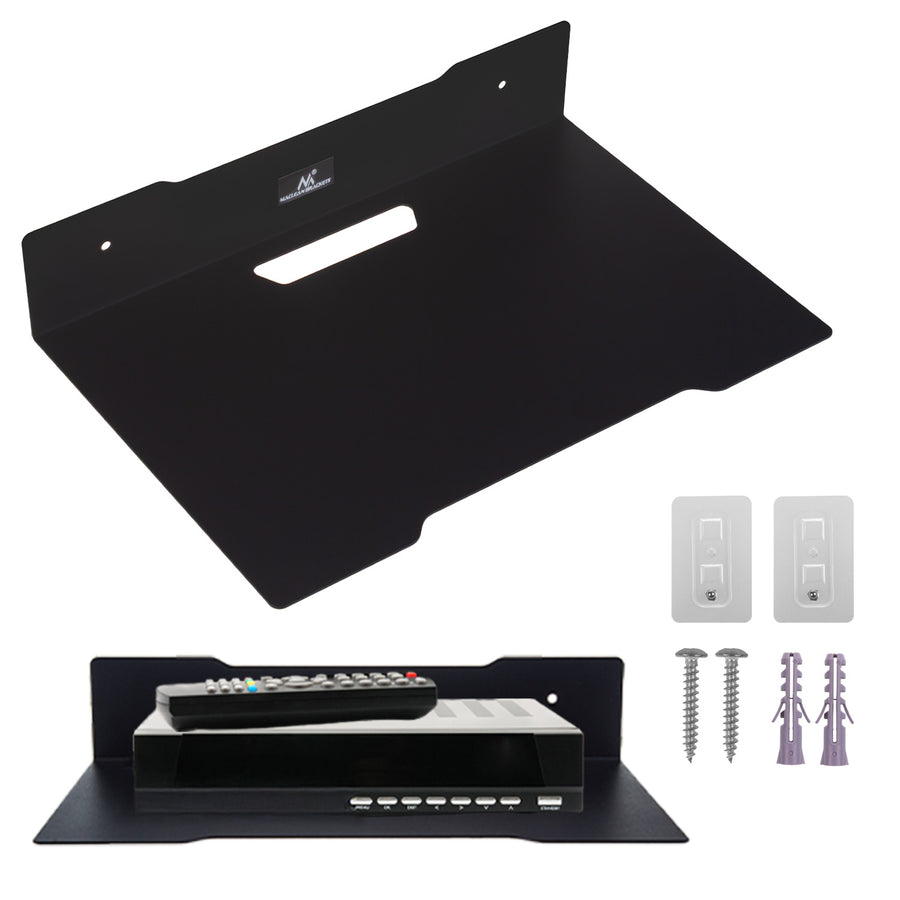 Maclean decoderwandplank, enkel, max. 5kg, staal, MC-122