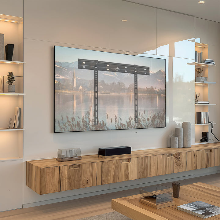 Maclean ultra platte muurbeugel voor TV, 40-85", max VESA 600x400, belastbaar tot 80kg, MC-123
