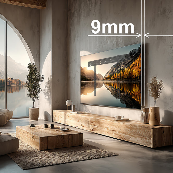 Maclean ultra platte muurbeugel voor TV, 40-85", max VESA 600x400, belastbaar tot 80kg, MC-123