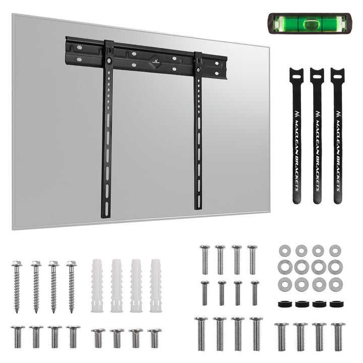 Maclean ultra platte muurbeugel voor TV, 40-85", max VESA 600x400, belastbaar tot 80kg, MC-123