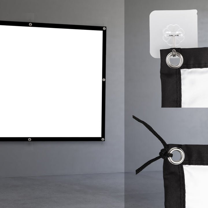 Maclean projectiescherm, 84", 175x131cm, 25mm 4:3 frame, spanhaken, MC-166