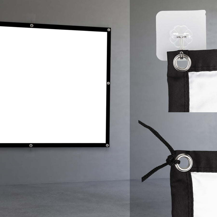 Maclean projectiescherm, 86", 175x131cm, 25mm 4:3 frame, spanhaken, MC-166