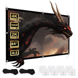 Maclean projectiescherm, 86", 175x131cm, 25mm 4:3 frame, spanhaken, MC-166