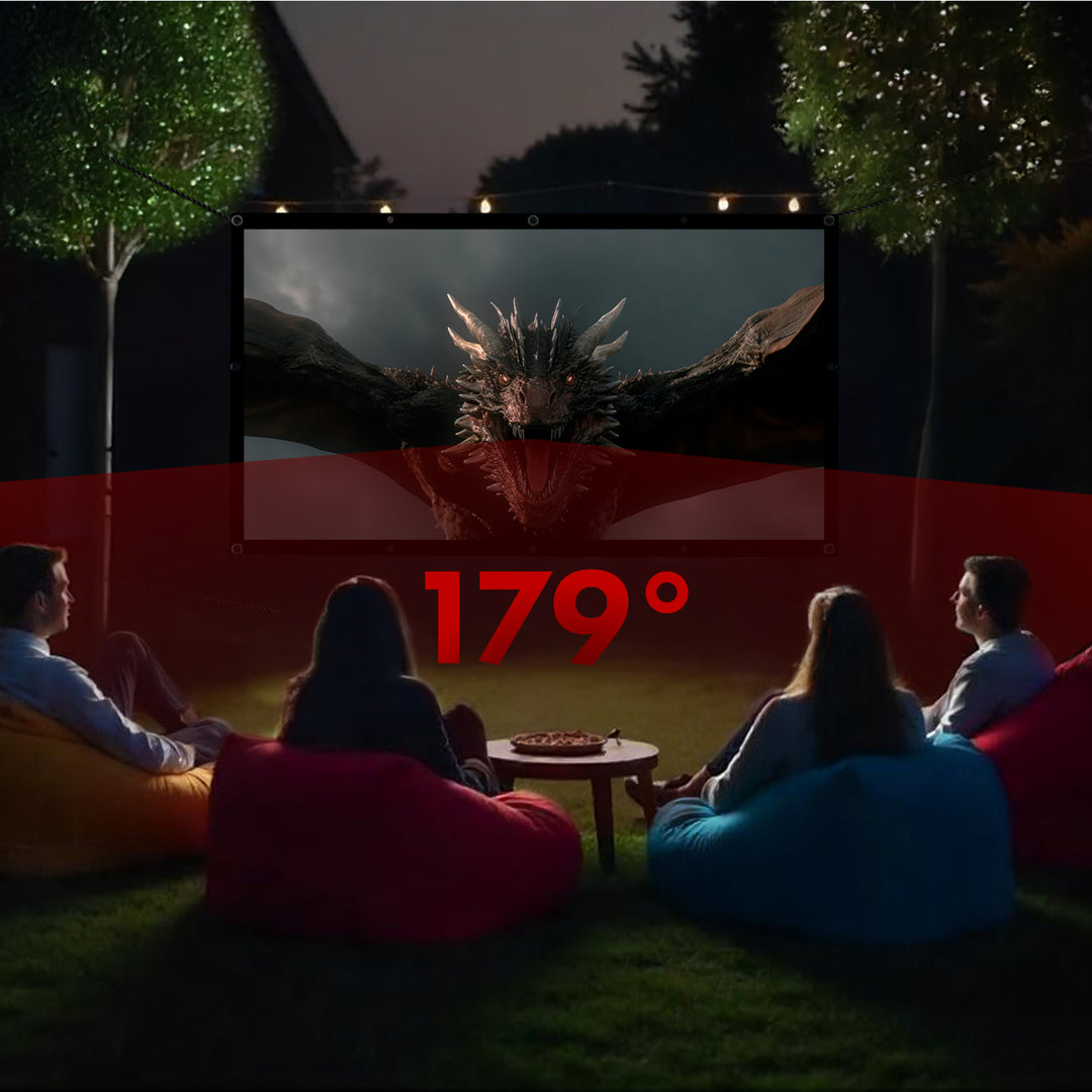 Maclean projectiescherm, 150", 330x187cm, 25mm kader 16:9, spanhaken, MC-167