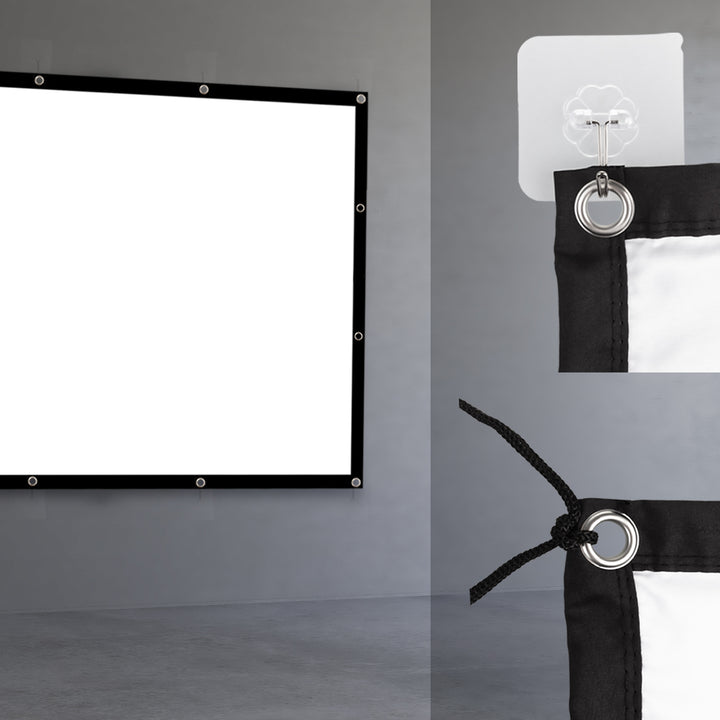 Maclean projectiescherm, 150", 300x220cm, 25mm kader 4:3, spanhaken, MC-168