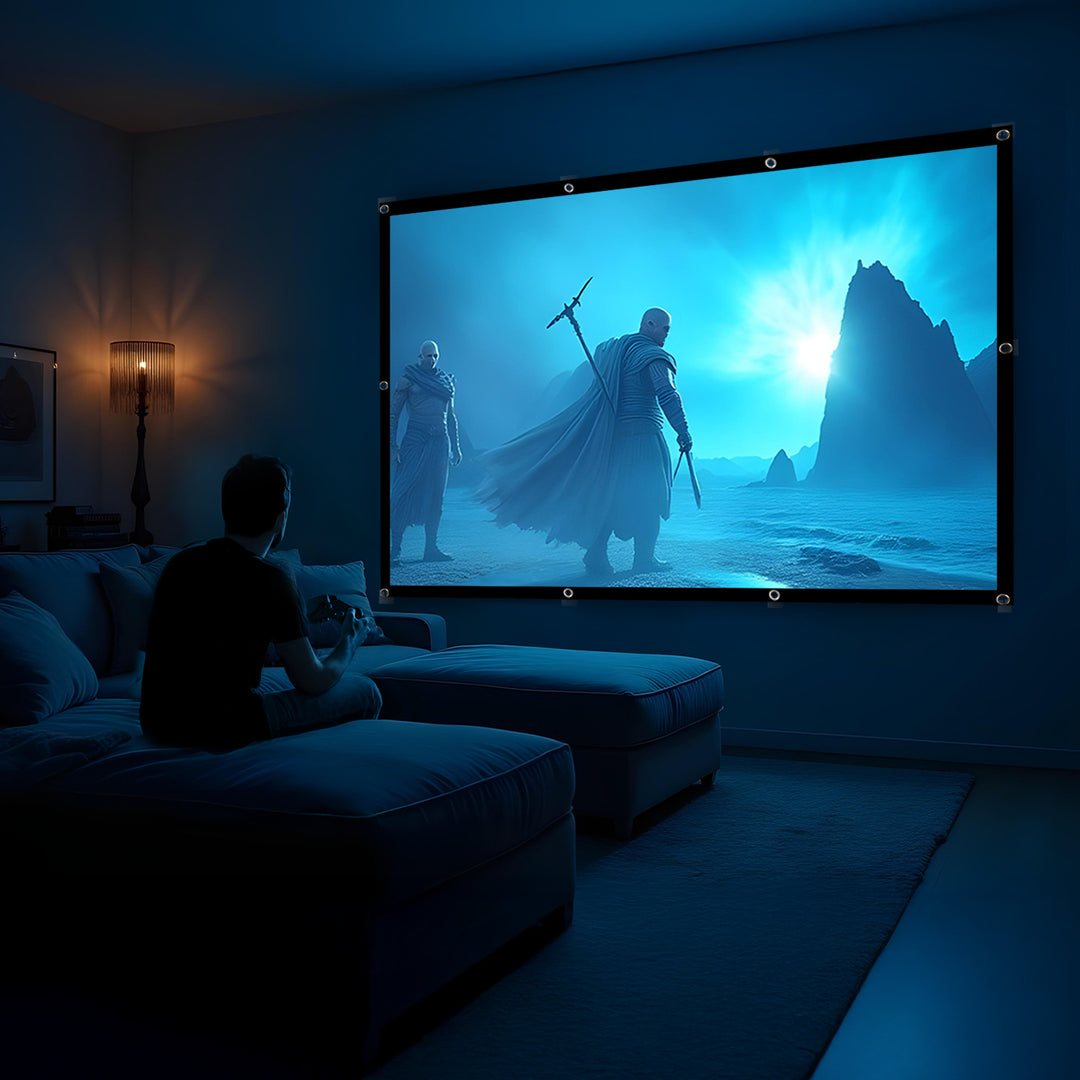 Maclean projectiescherm, 120", 240x180cm, 25mm 4:3 frame, spanhaken, MC-169