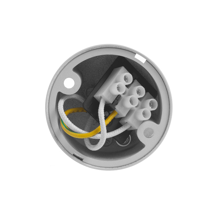 Maclean opbouw armatuur / buis, spot, rond, aluminium, GU10, 55x130mm, wit, MCE360 W 3st + LED lamp GU10 7W Maclean Energy MCE437 WW warm wit 3000K, 220-240V~, 50/60Hz, 3st