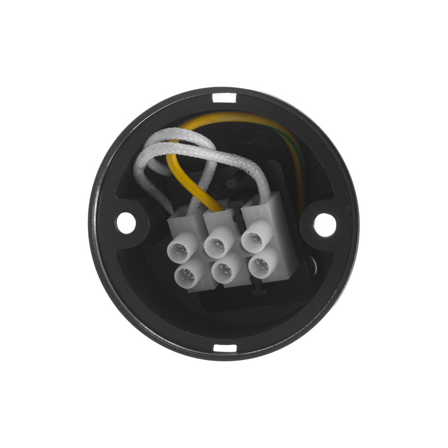 Maclean opbouw armatuur / buis, spot, rond, aluminium, GU10, 55x130mm, zwart, MCE360 B+ LED lamp GU10 7W Maclean Energy MCE437 WW warm wit 3000K, 220-240V~, 50/60Hz,