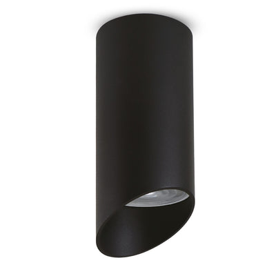 Maclean opbouw armatuur / buis, spot, rond, aluminium, GU10, 55x130mm, zwart, MCE360 B+ LED lamp GU10 7W Maclean Energy MCE437 WW warm wit 3000K, 220-240V~, 50/60Hz,