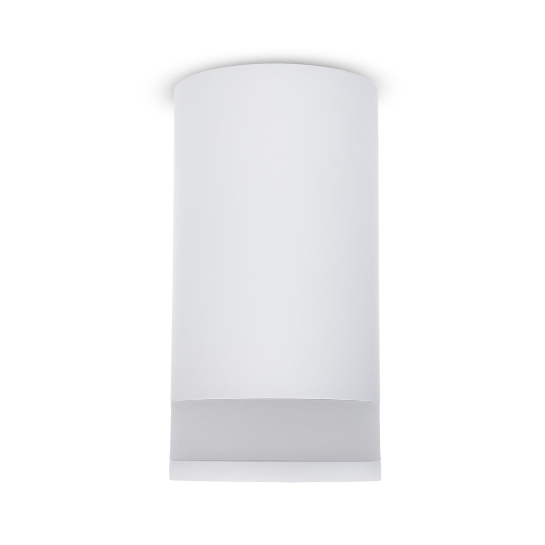 Maclean opbouwarmatuur/buis, spot, rond, aluminium, GU10, 55x130mm, wit, MCE361 W+LED lamp GU10 7W Maclean Energy MCE437 WW warm wit 3000K, 220-240V~, 50/60Hz, 490 lumen
