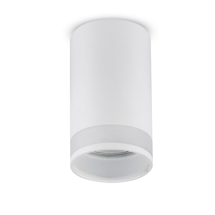 Maclean opbouwarmatuur/buis, spot, rond, aluminium, GU10, 55x130mm, wit, MCE361 W+LED lamp GU10 7W Maclean Energy MCE437 NW neutraal wit 4000K, 220-240V~, 50/60Hz, 490 lm