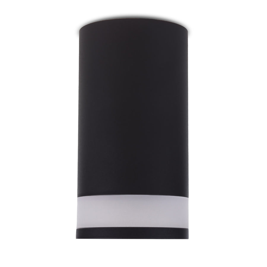 Maclean opbouwarmatuur/buis, spot, rond, aluminium, GU10, 55x130mm, zwart, MCE361 B + LED lamp GU10 7W Maclean Energy MCE437 WW warm wit 3000K, 220-240V~, 50/60Hz, 490 lm