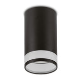 Maclean opbouwarmatuur/buis, spot, rond, aluminium, GU10, 55x130mm, zwart, MCE361 B + LED lamp GU10 7W Maclean Energy MCE437 WW warm wit 3000K, 220-240V~, 50/60Hz, 490 lm