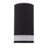 Maclean opbouw armatuur / buis, spot, rond, aluminium, GU10, 55x130mm, kleur zwart, MCE361 B 3st+ LED lamp GU10 7W Maclean Energy MCE437 NW neutraal wit 4000K, 220-240V~, 50/60Hz, 490 3st