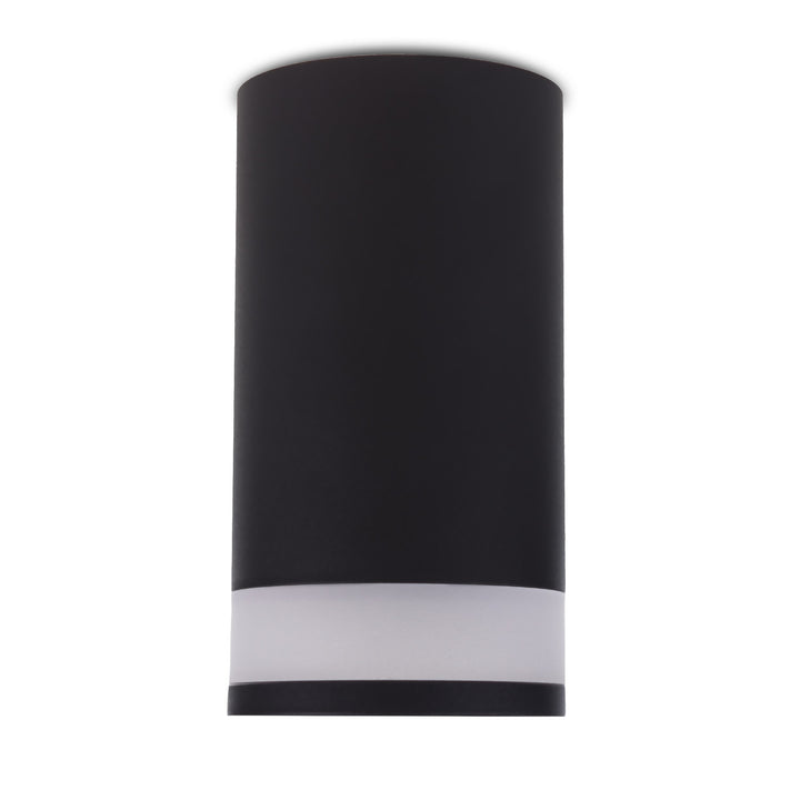 Maclean opbouw armatuur / buis, spot, rond, aluminium, GU10, 55x130mm, kleur zwart, MCE361 B 3st+ LED lamp GU10 7W Maclean Energy MCE437 NW neutraal wit 4000K, 220-240V~, 50/60Hz, 490 3st